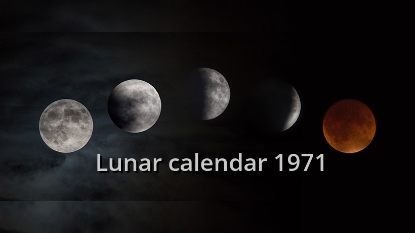 Lunar calendar 1971
